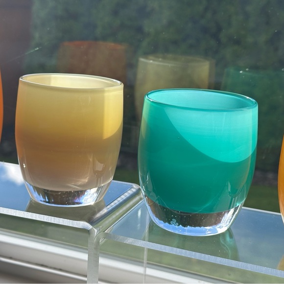 Glassybaby “Empress” Triskelion Green Collectable Votive - Picture 3 of 8